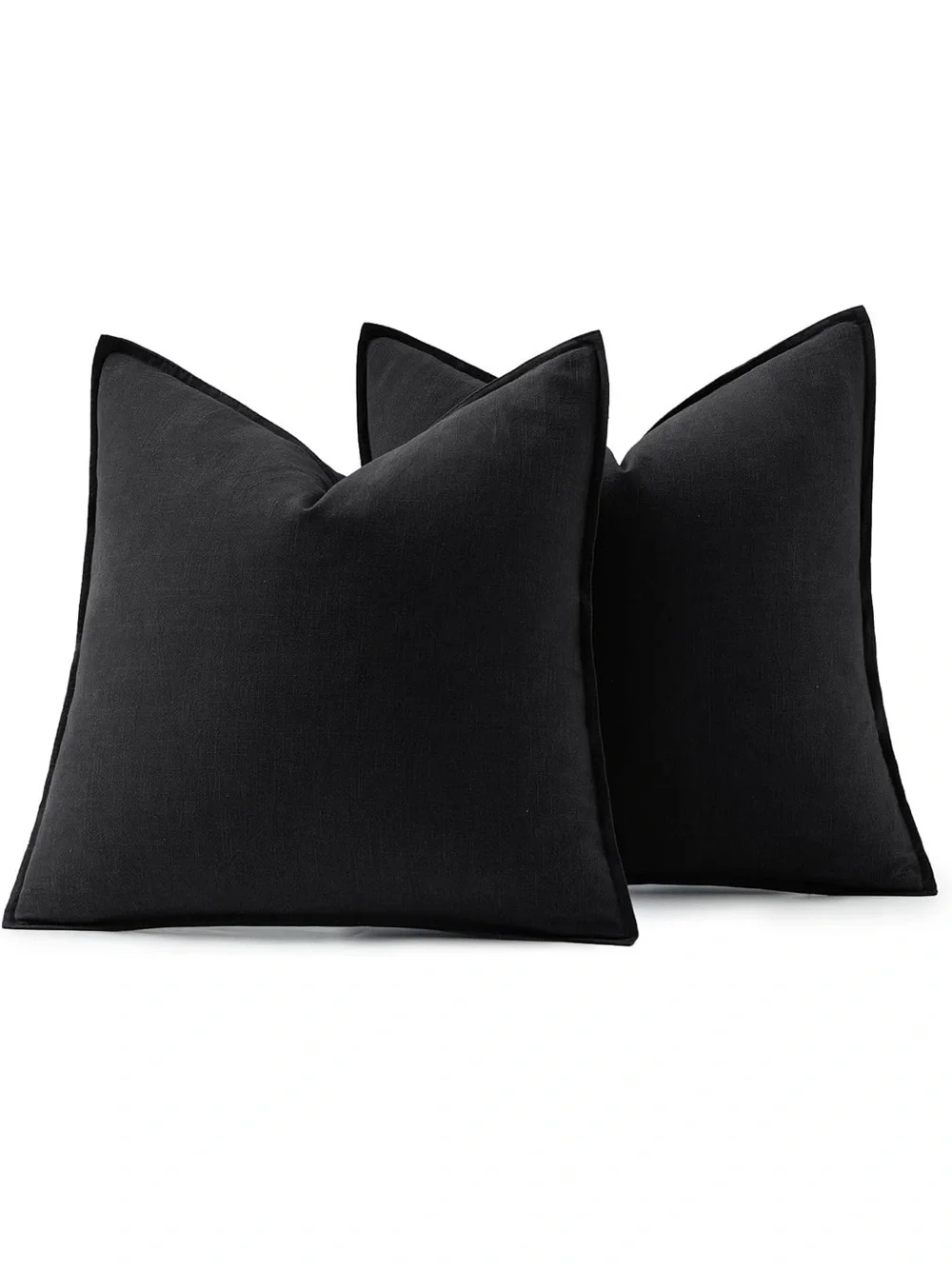 MIULEE Decorative Linen Euro Sham Pillow Covers 24x24 (2)-1066/bb8-1